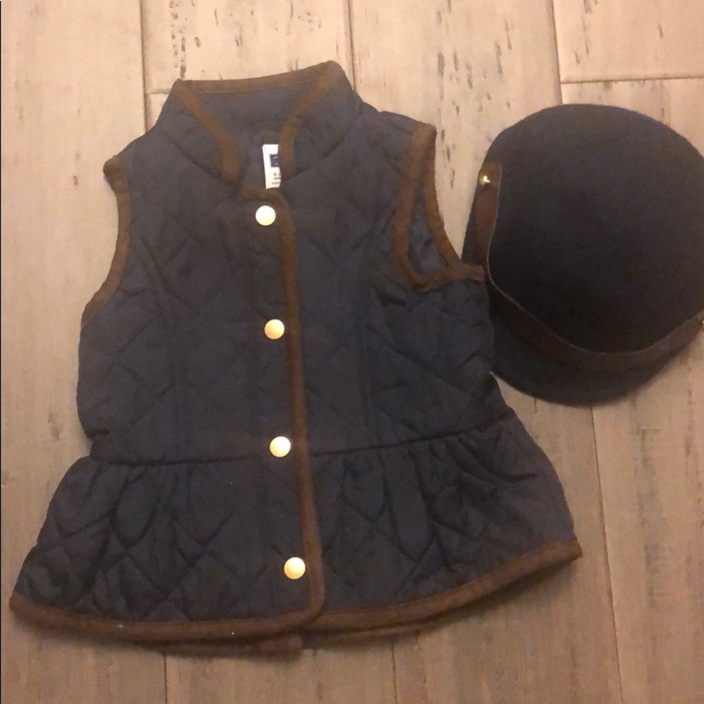 Janie & Jack Riding Vest & Hat